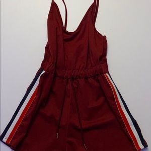 Romper with deep back